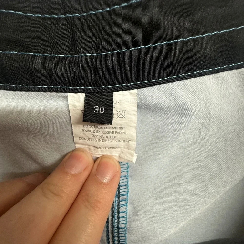 Billab*ng Board Shorts Mens Size 30 Blue Abstract Swim‎ Trunks Surf